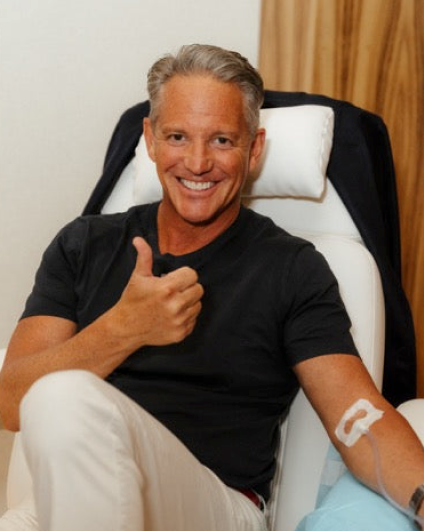 Dr. Dan Pompa receiving treatment