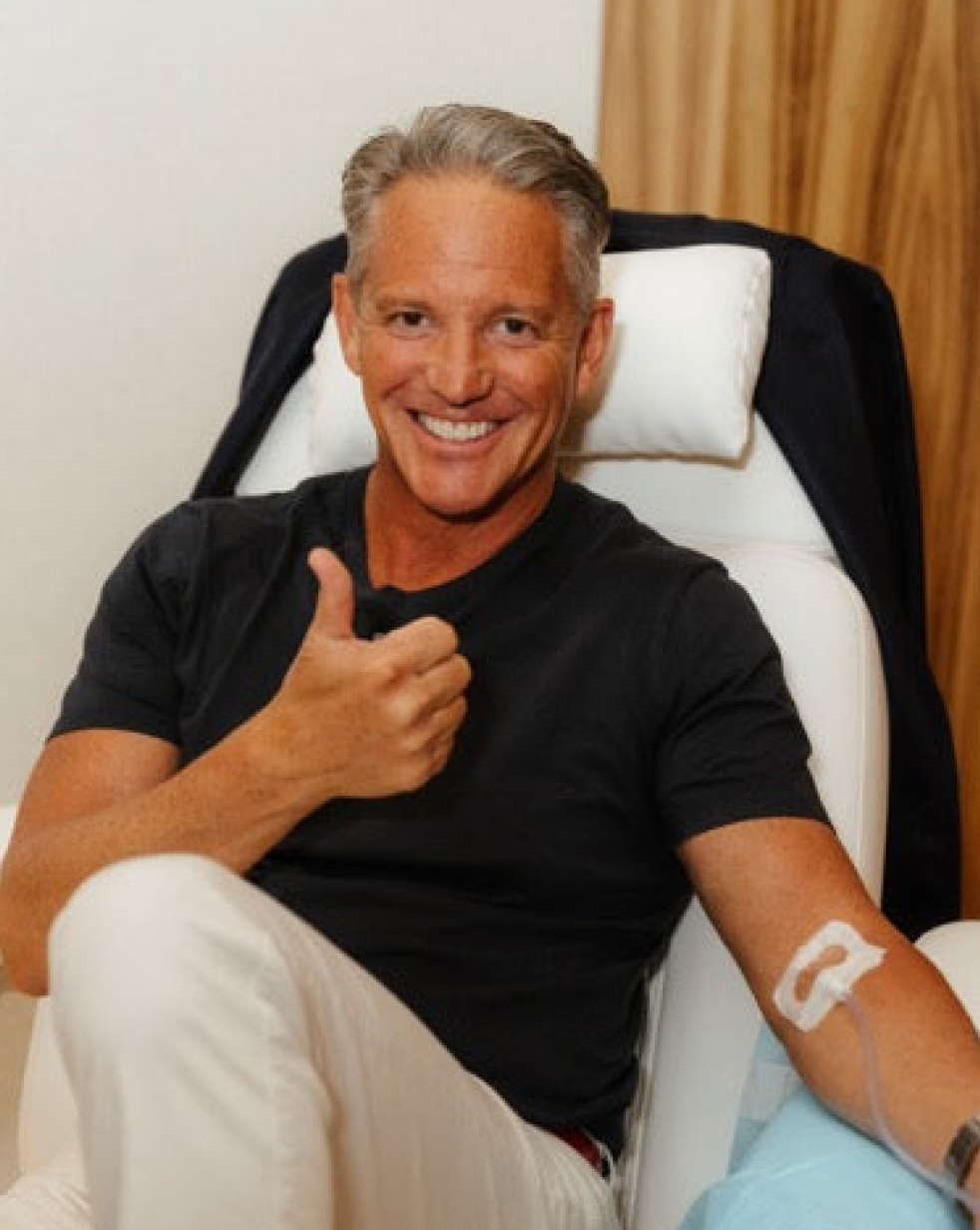 Dr. Dan Pompa receiving treatment